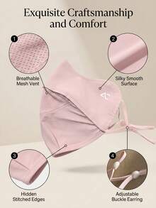 女士透气冰丝防晒面罩，户外运动防紫外线面罩，护眼，女士防风面罩，女士轻薄透气防晒面罩，骑行户外冰丝面罩，防紫外线，适合旅行和送礼 - 彩色 - 查看 4