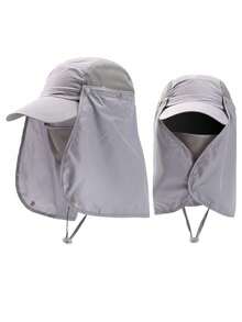 1 Pc Men And Women Hat Sunshade Cap Ride Sunscreen Cap Face Ultraviolet Hat Sun Hat - Conventional - View 5