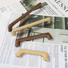 北欧衣柜实木抽屉拉手柜门木把手简约桌桥木把手胡桃木榉木把手 - WD051 - 查看 3