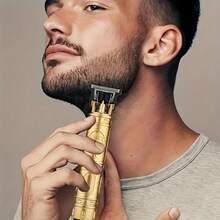 Hair Clippers For Men, Hair Clipper Shaver,Men's Wireless Hair Cutting And Shaving Machine Hair Clipper Integrated, USB Charging Beard Trimmer, Practical And Portable Design Allows You To Show Excellent Image Anytime, Anywhere, Men's Razor, Christmas/Halloween/Father's Day Gift - 金色 - 查看 6