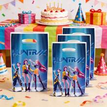 10个装 Kpop 庆祝派对礼品袋，可爱结实的礼品袋，适合粉丝生日 - 彩色 - 查看 3