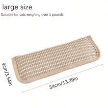 1个剑麻猫抓板，猫咪枕头玩具，互动猫抓垫和咀嚼玩具，供猫咪自娱自乐 - 耐用口腔护理猫咪用品，适合快乐健康的猫咪，促进猫咪的抓挠习惯，帮助猫咪锻炼和休息，是情人节、感恩节和生日的完美礼物。 - 駝色 - 查看 16