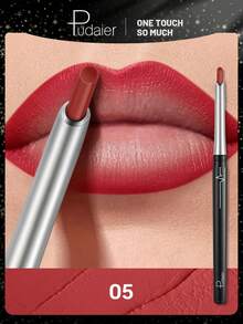 Pudaier 1pc Waterproof Long-Lasting Moisturizing Smooth Texture Lip Liner, Perfect For Defining Lip Contours, Suitable For All Skin Tones, Ideal Gift For Music Festivals, Parties And Valentine's Day - 05 - View 7