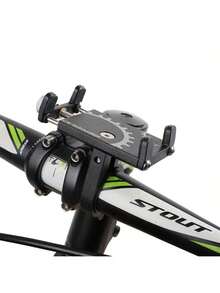 1PC Bicycle Phone Holder Fixed Bracket Aluminum Alloy Highway Mountain BikePhone Holder Riding Accessories - Multicolor - View 2