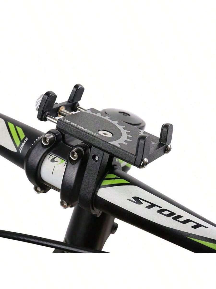 1PC Bicycle Phone Holder Fixed Bracket Aluminum Alloy Highway Mountain BikePhone Holder Riding Accessories