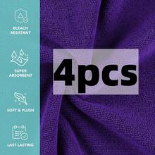 8 Pack Premium Washcloths Set - Quick Drying- Soft Microfiber Coral Velvet Highly Absorbent Wash Clothes - Multipurpose Use As Bath, Spa, Facial, Fingertip Towel - Multicolor - View 28