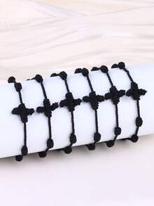 6件套十字架友谊手链套装，宗教信仰饰品 - 手鍊 - 查看 8