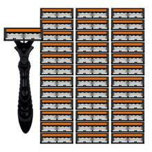 Safety Razors, Manual Shaving Razors, 3-Layres Blade Razors, Replacement Razor Blades, Hair Care Tools, Traditional Safety Razors For Smooth Shaving Travel - Multicolor - View 16