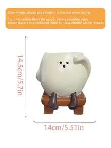 This Smiling Face Planter Pot Is The New Darling For Desktop Organization! It Can Be Used To Plant Succulents Or To Hold Pens, Turning Clutter Into Neatness. - 1pc - View 16