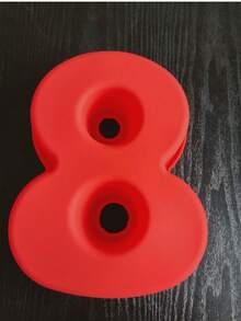 1个3D大型硅胶蛋糕模具，带数字0-9，生日和周年纪念蛋糕模具 - 彩色 - 查看 16