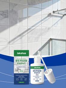 jakehoe 瓷砖修补漆 - 密封并修补瓷砖、地板、墙壁和浴室的裂缝和缝隙。易于施工，持久耐用。 - A - 查看 6