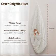 Puff para Guardar Peluches Solo Funda Fundas para Puf para Adultos Lavables A Mquina Puf Blanco Sin Relleno IncluidoDecoración de cuarto, Muebles, Herramientas para hombre, Muebles para cuarto - [AUTOMÓVIL CLUB BRITÁNICO - Ver 4