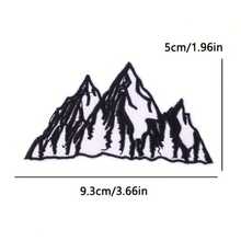 2Cps Mountain Embroidery Pattern Hot Melt Applique, Suitable For Heat Transfer Printing On Garments - Multicolor - View 4