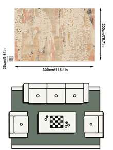 1pc Rug/Carpet/Area Rug/Bath Mat/Bath Rug/Door Mat/Runners/Runner Rug, European Luxury Classical Art - Colorful Abstract Ink Splash Style - Soft Faux Wool Carpet, Suitable For Bathroom, Kitchen, Entryway, Hallway, Bedside, Living Room, Bedroom, All Season Machine Washable, Home Decor - Multicolor - View 17