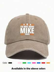 1pc Unisex All Season Retro Distressed Printed Baseball Cap, Sun Hat, Casual Outdoor, Commute, Party, Spring Outing, Hiking, Fishing, Cycling - Multicolor - View 11