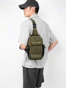 New Men's Multifunctional Fashion Chest Bag, Travel Sports One Shoulder Crossbody Chest Bag, Lightweight Small Backpack - Multicolor - View 8