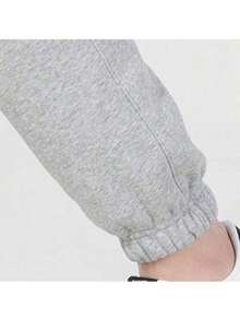 Nike 男褲新款運動加絨保暖休閒長褲 - 灰色 - 查看 6