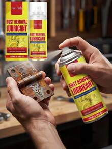 JUE FISH Rust Remover Spray, Gentle Cleaning For Machine Parts, Metal Rust Removal And Brightening, Multi-Purpose Spray - Liquid - View 1
