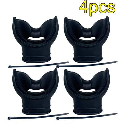 4pcs Silicone Diving Mouthpiece Set, Suitable For Replacing Bite Valves On Snorkeling/Diving Breathing Tubes, Snorkeling Equipment