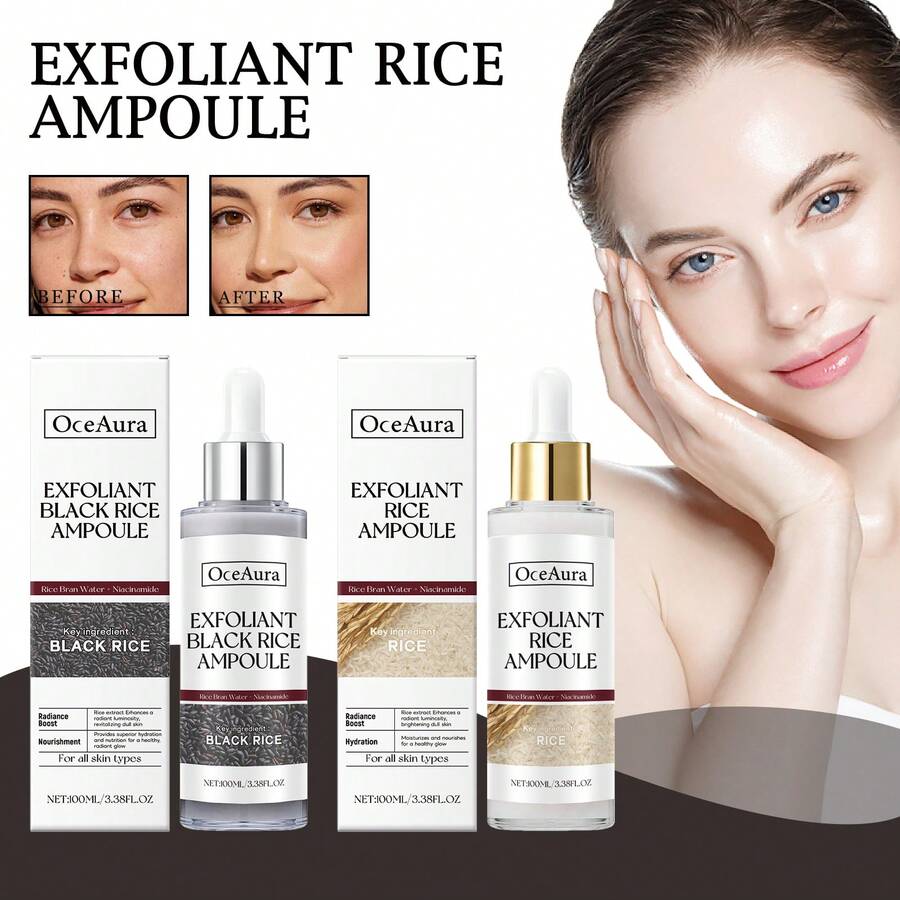 100ml Rice Exfoliating Essence, Softens Skin, Cleanses Dead Skin Cells, Facial Care - 100ml - View 1