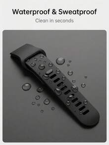 Tali jam tangan silikon universal 22mm dengan sistem pelepas cepat, kompatibel dengan tali jam tangan pintar RedmiWatch 5 Active/Lite, dan kompatibel dengan tali jam tangan antarmuka universal 22mm lainnya. Tersedia dalam berbagai warna untuk dipadukan, cocok untuk pria dan wanita, tahan air dan mudah dibersihkan. - 22mm - View 7