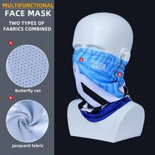 Fabulous Be Xtreme Multi-Functional Face Mask, Fashionable & Cool, Moisture-Wicking, Elastic, Suitable For Cycling, Running, Hiking, Fishing, All Seasons - Multicolor - View 11