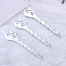 1支扳手造型新奇塑料圆珠笔，0.5毫米黑色墨水笔芯，适用于学生和办公人员 - 彩色 - 查看 6