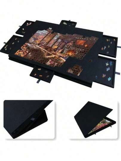 1 pieza Alfombra para rompecabezas, Estera de almacenamiento de rompecabezas de fieltro grueso, Accesorio para rompecabezas, Adecuado para rompecabezas de 1500 piezas/1000 piezas/500 piezas