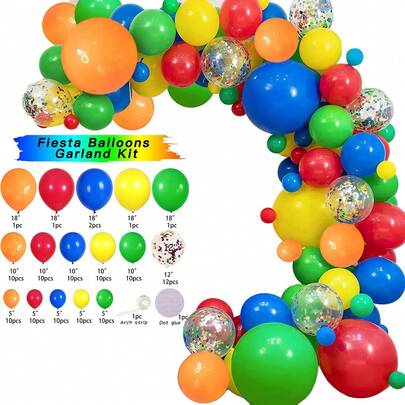 120pcs Conjunto de Balões Colorida latex Balão Para Festas e Aniversários M1017