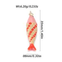 1pc Copper Multi-Style Fish Pendant, Suitable For DIY Bracelets, Necklaces, Anklets, Beach Vacation And Daily Wear, Great Gift Idea - Multicolor - View 22