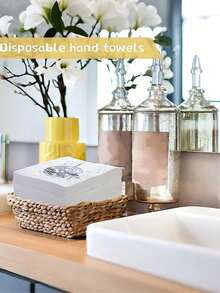 20pcs/Pack Retro 70s 80s 90s Disco Party Cocktail Napkins, Suitable For Engagement, Birthday, Graduation Party, Baby Shower, Valentine's Day (Black) - B - View 4