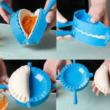 1件/4件套塑料饺子模具，PP手动饺子模具，四合一饺子皮压模、馅饼压模、饺子模具、饺子切割器、包子模具、迷你馅饼模具、饺子成型器、日式锅贴模具，易于使用且经久耐用，家用厨房饺子制作工具，儿童DIY厨房工具，适合家庭/儿童/初学者 - 查看 7