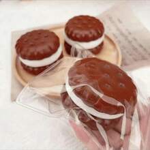 柔软舒缓慢回弹巧克力奶油捏捏乐，柔软硅胶材质，减压捏捏乐，逼真食物造型，可爱手持玩具，柔软舒缓慢回弹礼物，可爱柔软捏捏乐设计，逼真捏捏乐，母亲节/毕业礼物，感官玩具，软萌玩具，Nee Doh，指尖玩具，捏捏乐 - 彩色 - 查看 5