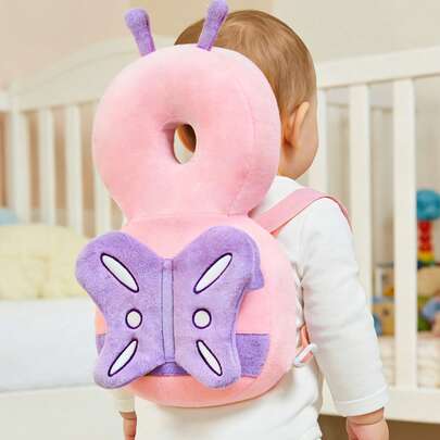 Upgraded Baby Anti-Fall Pillow, Thickened & Widened Toddler Protective Pad, Baby Head Protection Pillow Suitable For Toddlers Learning To Walk And Crawl, Adjustable Baby Head Protection Pad, Breathable Head Protection Pillow, Anti-Fall Pillow, Head Protection Pad, Upgraded Thickened Cartoon Butterfly Shaped Anti-Fall Head Pad For Infants And Toddlers