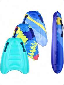 Inflatable Surfboard With Handle, Beach Floating Surfboard, Lightweight & Portable, Water Sports, Pool Inflatable Surfboard, Adult Summer Beach Surfing Swimming Board, 5 Styles, Beach Essential, Beach Accessories - Multicolor - View 3