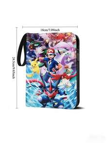 pokemon 宝可梦卡牌收藏册，包含50个可拆卸透明卡套和4个双面卡袋，共400个卡位，适用于棒球/足球卡、游戏卡、体育卡以及所有标准尺寸的收藏卡，是生日、复活节、感恩节、返校礼物和学习用品的理想之选。 - 彩色 - 查看 2