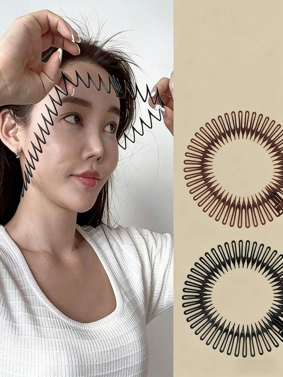4-Piece Set Of Extendable Hair Comb Straps, Invisible Spring Headband For Broken Hair And Bangs, Fixed Hair Accessory At The Back Of The Head, Perfect Gift For Mother's Day, Easter, And Graduation Seasons In 2026 Hair Styling Kit Hair Tool Kit