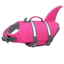 Metglad 宠物救生衣泳衣，带反光条 - 可调节高能见度背心，高浮力防撕裂狗狗泳衣，适合小型、中型和大型犬 - 青碧色 - 查看 13