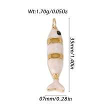 1pc Copper Multi-Style Fish Pendant, Suitable For DIY Bracelets, Necklaces, Anklets, Beach Vacation And Daily Wear, Great Gift Idea - Multicolor - View 35