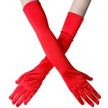 1pc Women's Extra Long Elastic Ruched Mesh Sheer Gloves, Suitable For Opera, Parties, 1920s Style Dancing, Halloween, Christmas, Weddings And Other Occasions - Multicolor - View 7