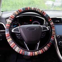 Steering Wheel Cover For Women Boho Universal Steering Wheel Covers Protector Car Accessories For Car 15 Inch Boho - Boho - 查看 8