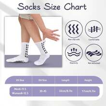 Barrlves 6 Pairs Grip Soccer Socks Colorful Non Slip Sports Football Basketball Hospital Yoga Socks For Men Women - Màu A - Xem 7