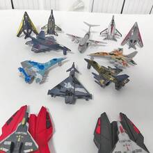 2pcs Launcher + 6pcs Plane Simple Fighter Jet Launcher Toy, Fighter Plane Model Set, Suitable For Home Decor, Collectible Desktop Ornament, Great For Boys Party Favors And Birthday Gifts - Black - View 6