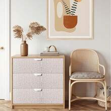 1 Roll Of Beige Linen Pattern Self-Adhesive Wallpaper, Grass Cloth, Ready-To-Peel Wallpaper, Beige Artificial Linen Contact Paper, Suitable For Cabinets/Countertops, Removable, Textured Wallpaper Self-Adhesive, Vinyl Fabric Wallpaper Waterproof - Linen - View 6