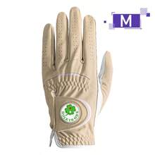 FINGER TEN 1pc Brown Golf Glove For Men, With Fashion Ball Marker On Left Hand, Premium PU Leather Material, Breathable, Durable, Strong Grip, Stable And Confident Swing - Brown - View 11