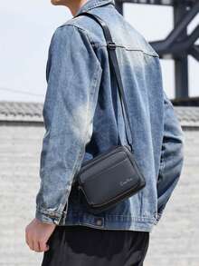 Leisure Versatile Small Square Bag, Waterproof And Wear-Resistant, Multi-Pocket Shoulder Bag, Fashionable And Simple Small Cross-Body Bag, Outdoor Commuting Bag Men's Camera Bag, Fashionable Men's Bag. - Multicolor - View 1