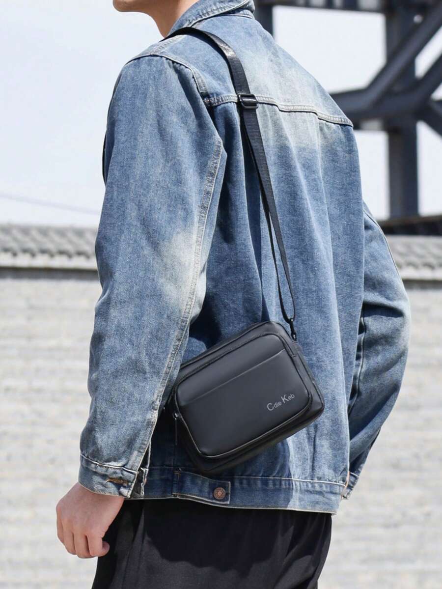 Leisure Versatile Small Square Bag, Waterproof And Wear-Resistant, Multi-Pocket Shoulder Bag, Fashionable And Simple Small Cross-Body Bag, Outdoor Commuting Bag Men's Camera Bag, Fashionable Men's Bag. - Multicolor - View 1