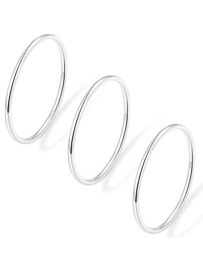 BaoDeFeer טבעות זהב לנשים גברים ללא כתמים, סט טבעות חתונה מצופה זהב 18 קראט הניתנות לערום לזוגות, עדין דק רגיל פשוט הבטחה טבעת כיפה אגודל זרת 1 מ"מ תכשיטי מתנה התאמה נוחה מידה 3-10