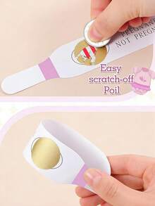 40张蓝色刮刮式验孕套装，适合男宝宝的迎婴派对游戏 - 彩色 - 查看 5