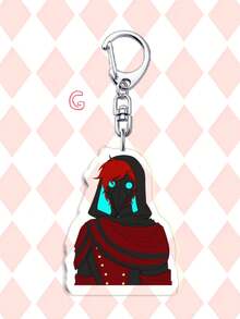 1pc/7pcs Acrylic Bizarre Circus Clown Keychain, Cute Anime Character Pendant, Anime The Freak Circus Keychain,Mobile Phone Charm & Phone Chain, Bag Accessory, Creative Fans Gift, Protective Film On Both Sides - Multicolor - View 9